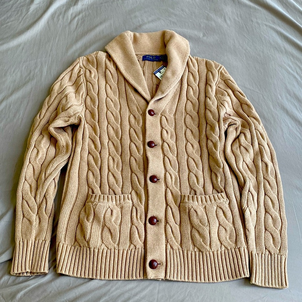 Polo Ralph Lauren Cotton Cashmere Cable Knit cardigan